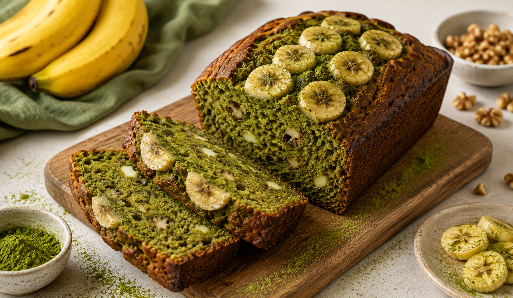 Matcha Banana Bread