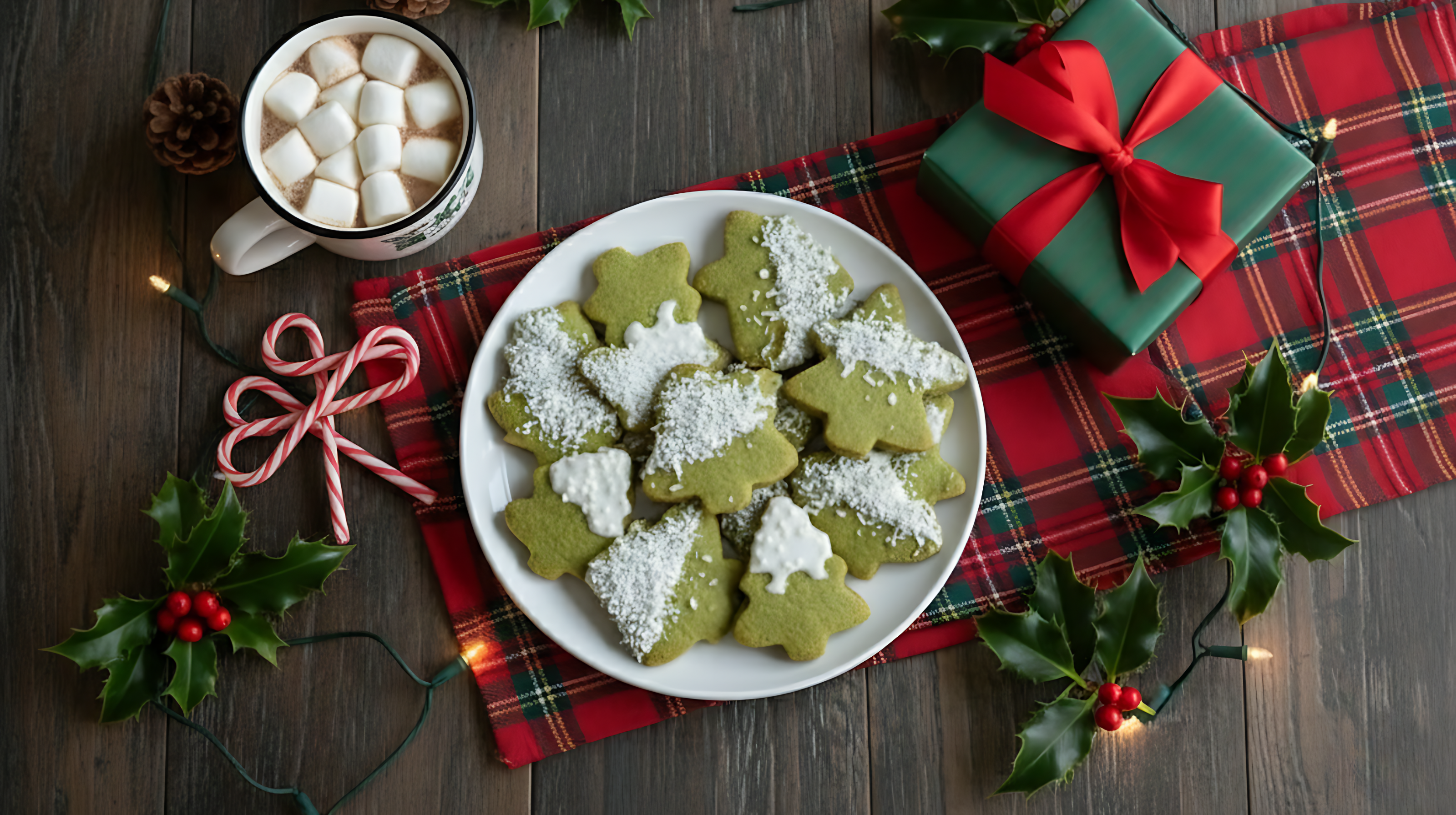 Matcha Christmas Tree Cookies Bree Matcha