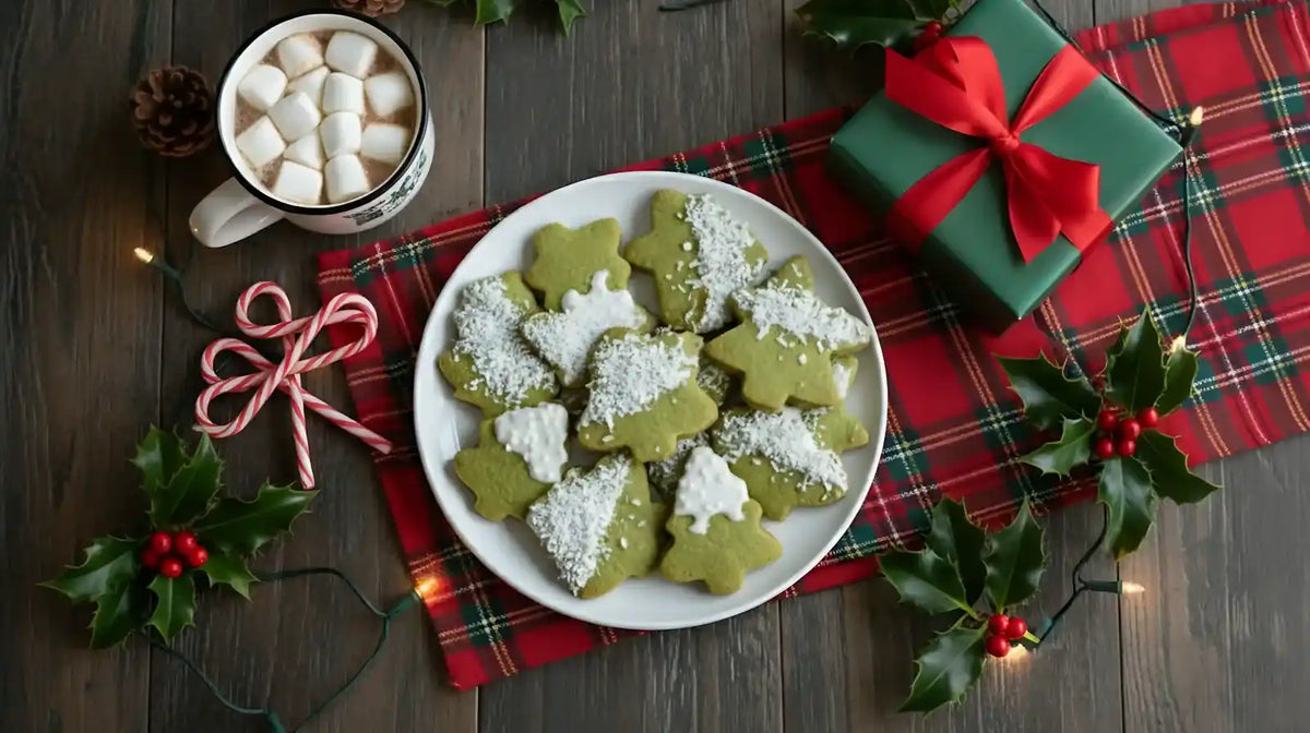 Matcha Christmas Tree Cookies Bree Matcha