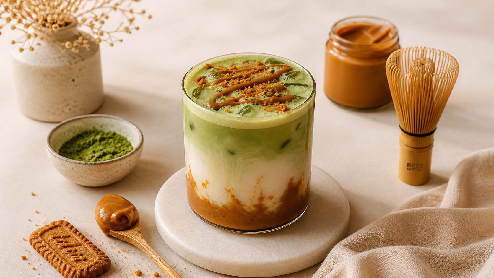 Lotus Biscoff Matcha Latte Bree Matcha