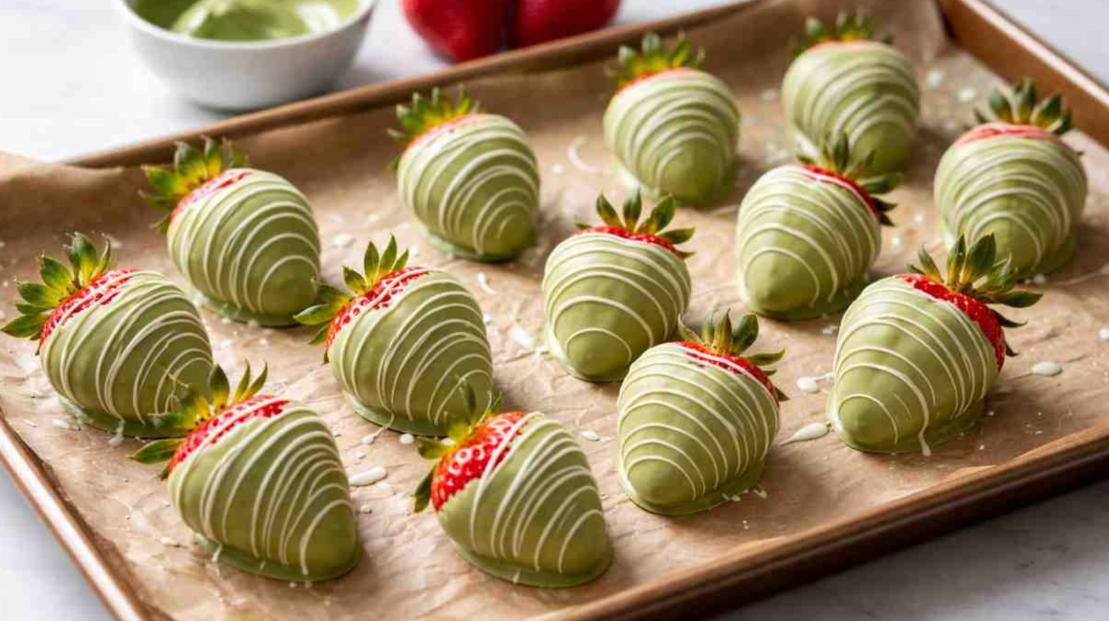 Matcha Covered Strawberry Bree Matcha