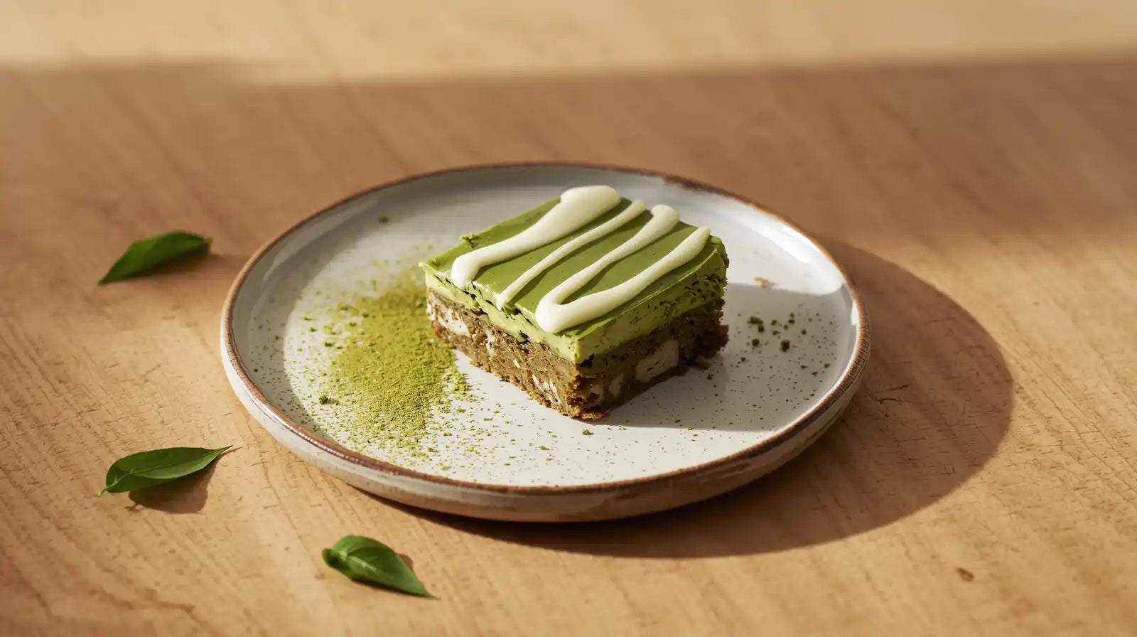 White Chocolate Matcha Brownies