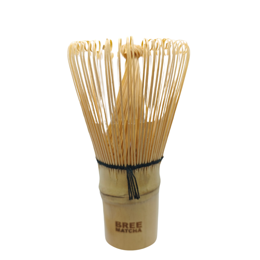 Bree Matcha Bamboo Matcha Whisk & Spoon Kit – Traditional Japanese Chasen Whisk (100-120 Prongs) & Spoon