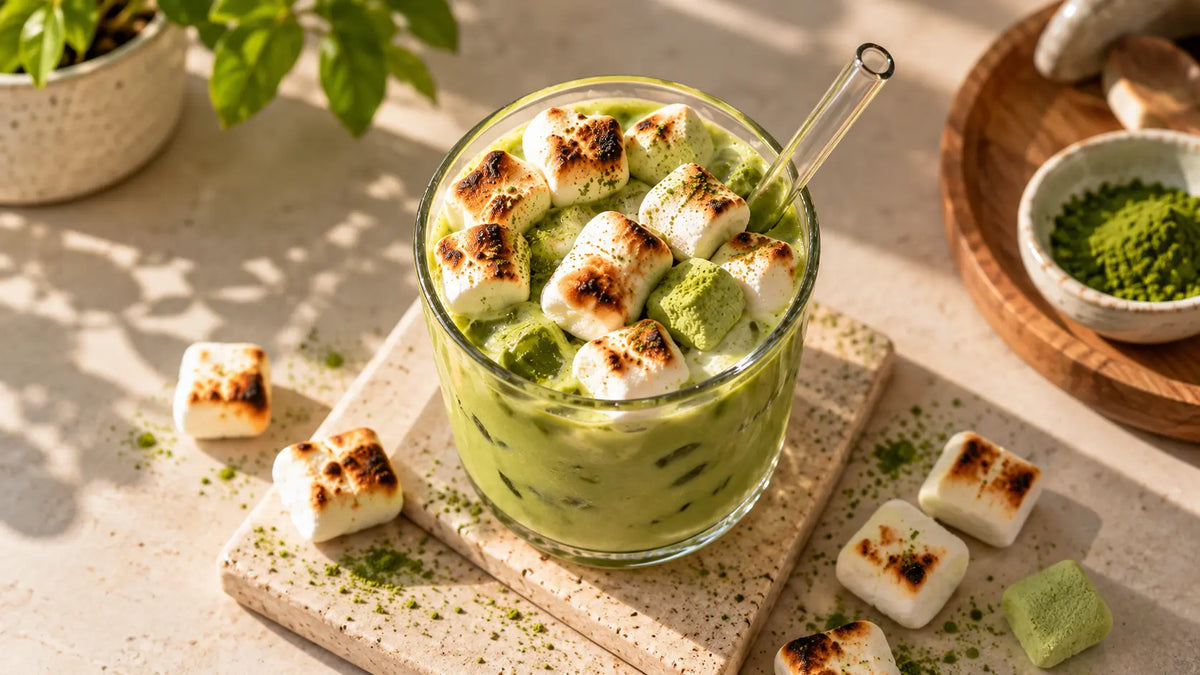Marshmallow Iced Matcha