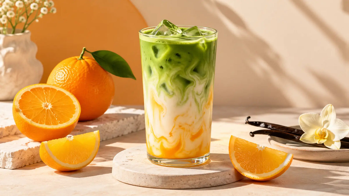 Orange vanilla Matcha