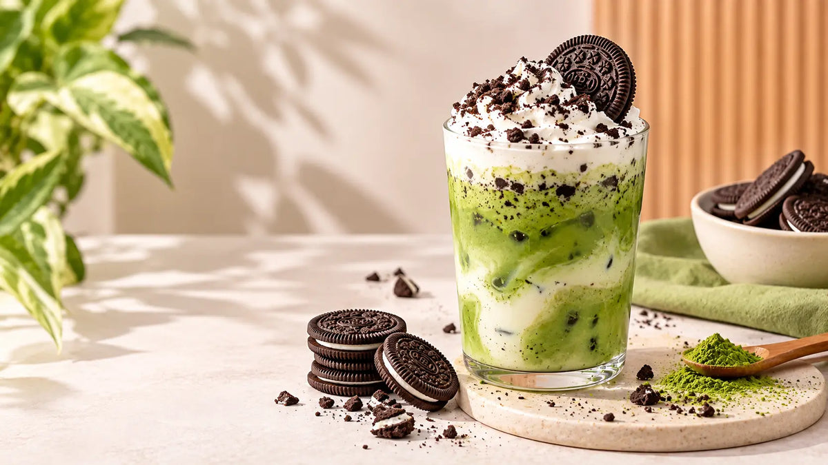 Oreo Cookies Matcha Latte