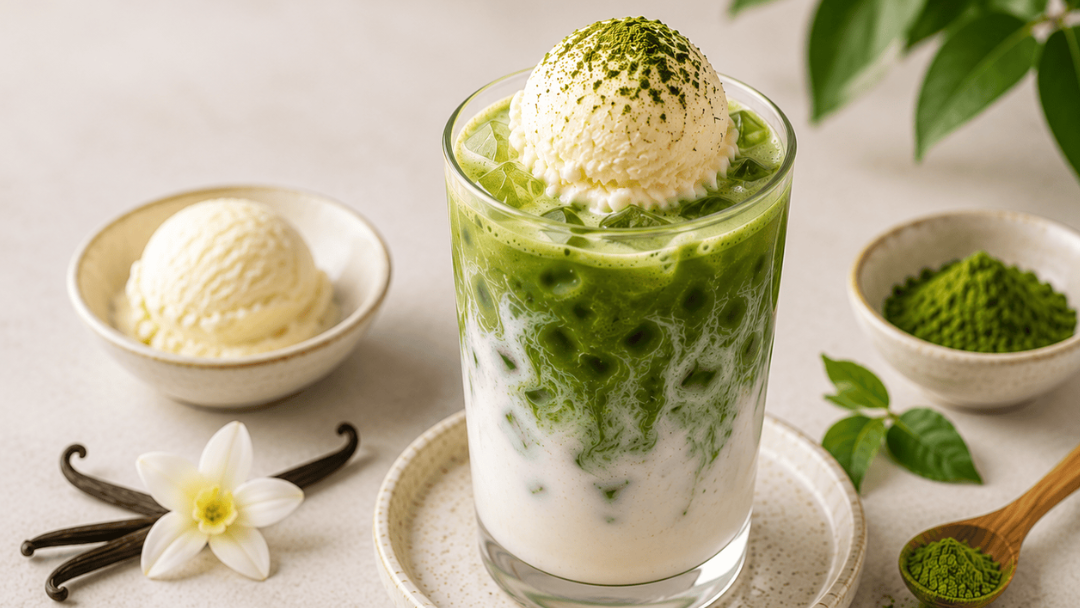 Vanilla Matcha Float