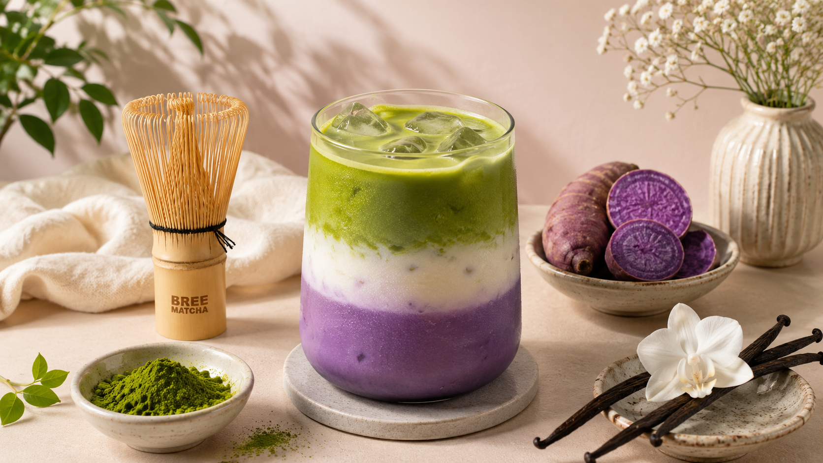 Vanilla Ube Matcha