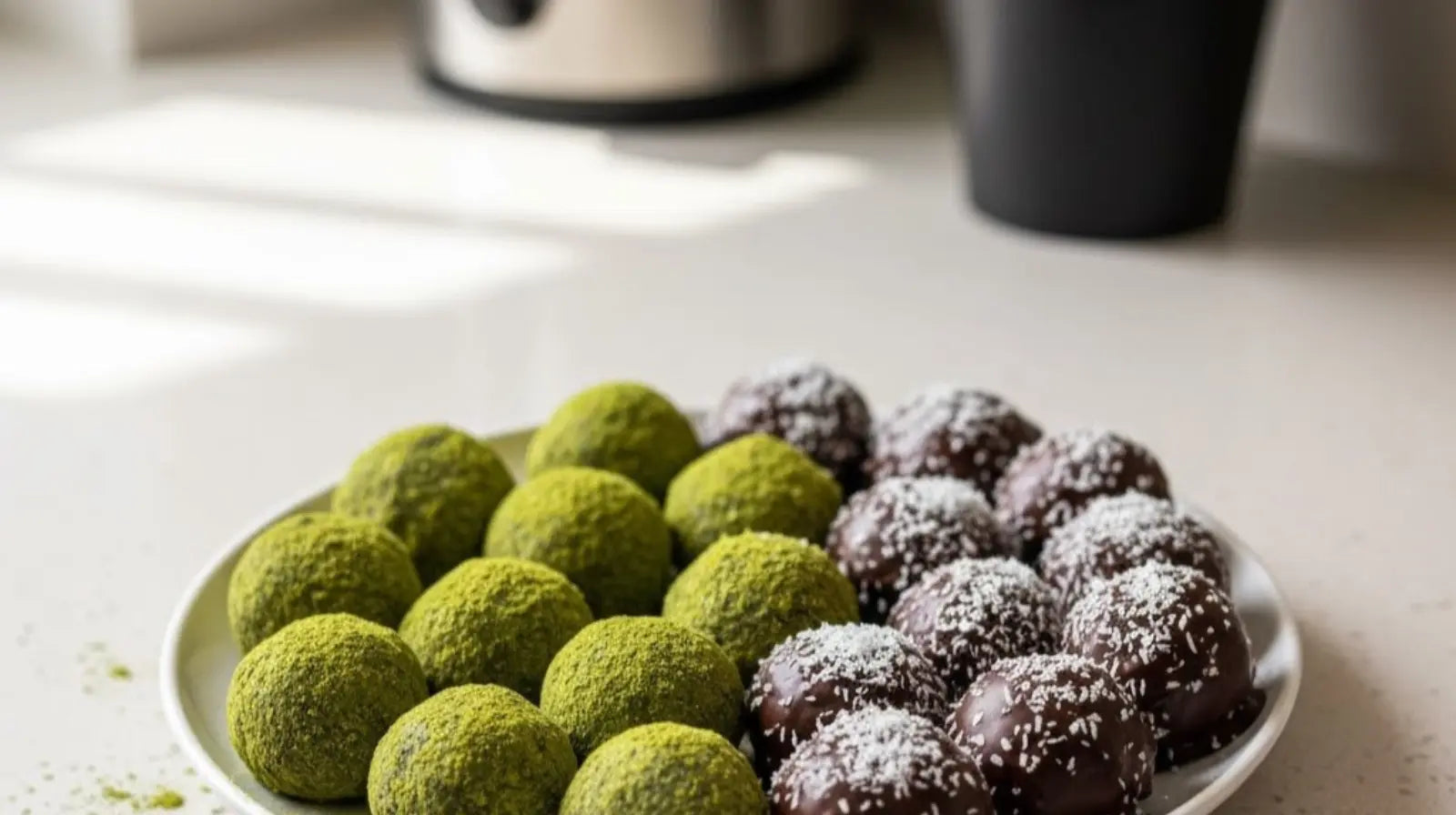 Date and Matcha Energy Bites Bree Matcha