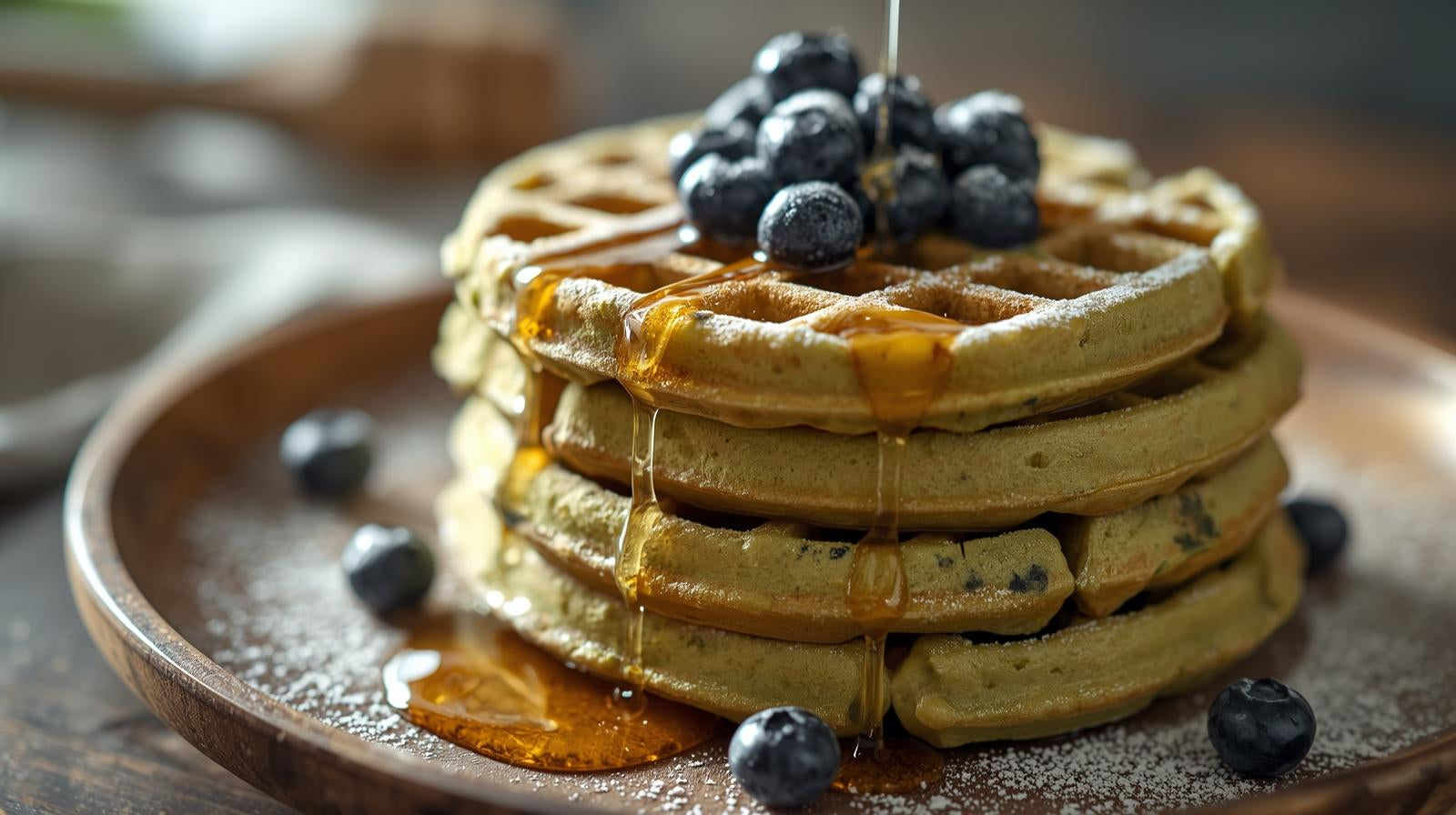 matcha waffle