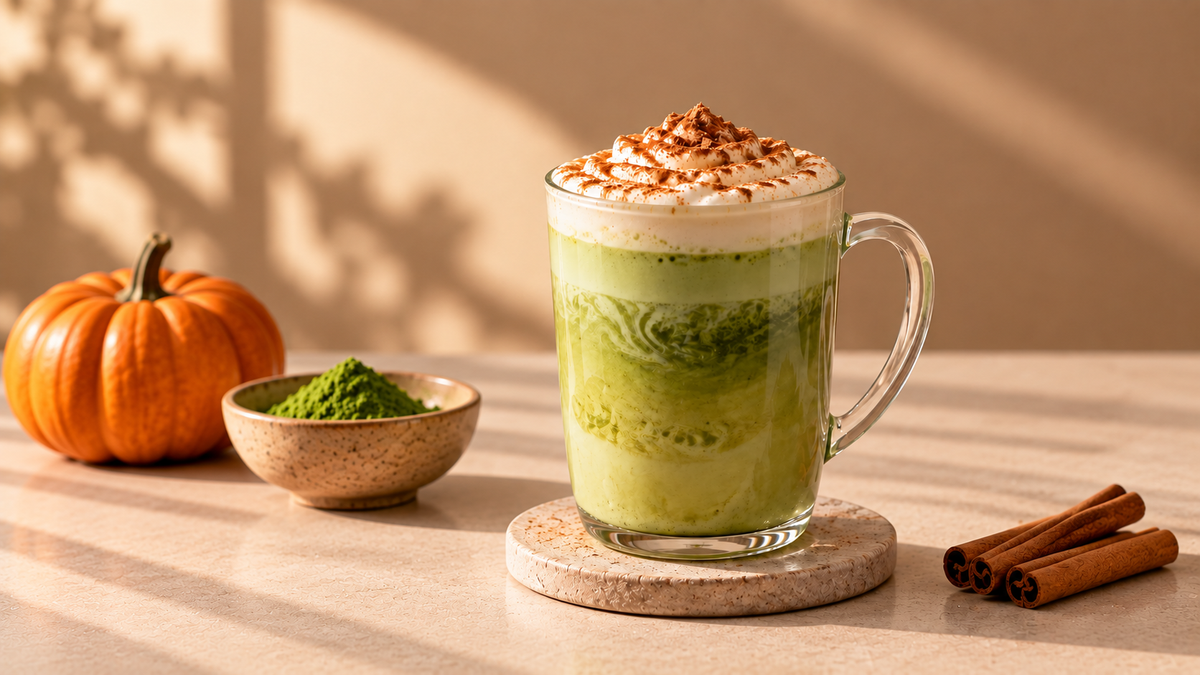 Pumpkin Spice Matcha Latte