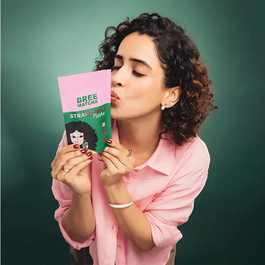 Sanya Malhotra Strawberry Matcha