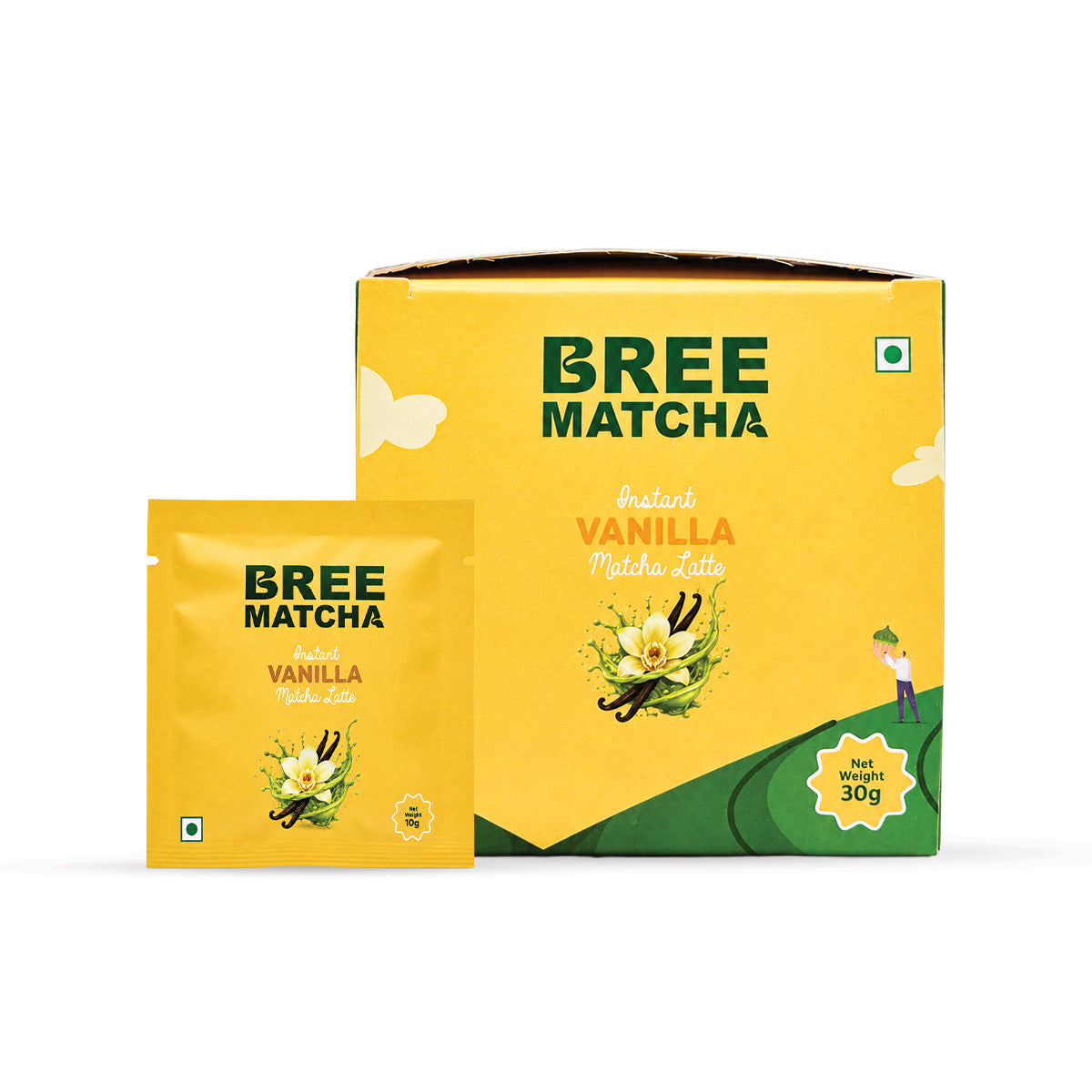 Vanilla Matcha Latte | Creamy & Refreshing | 10g – Pack of 3