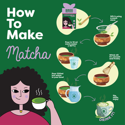 Bree Matcha Ceremonial Grade Matcha | 30 grams | Japanese Matcha Green Tea Powder