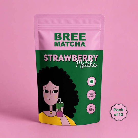 Strawberry Matcha Pack of 10 Bree Matcha