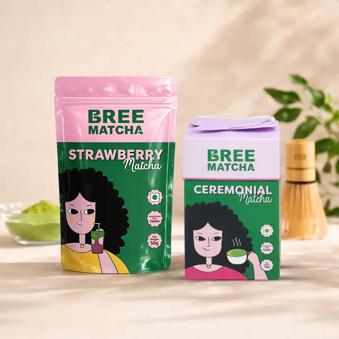 Strawberry + Ceremonial Bree Matcha