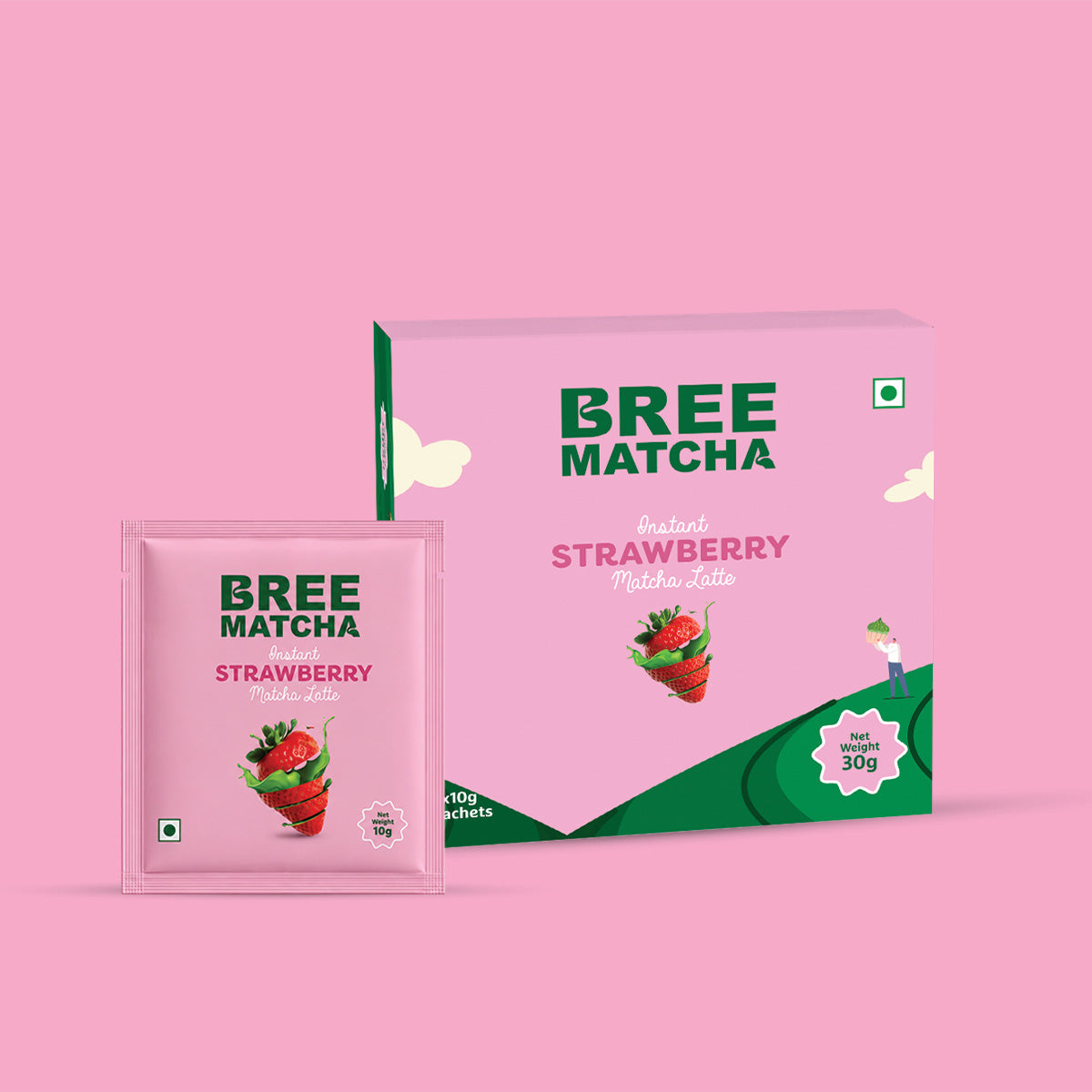 Strawberry Matcha Latte